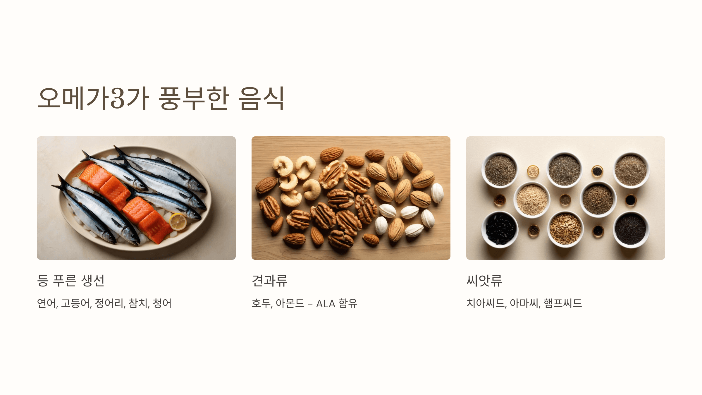 오메가3와 관련된 사진입니다.