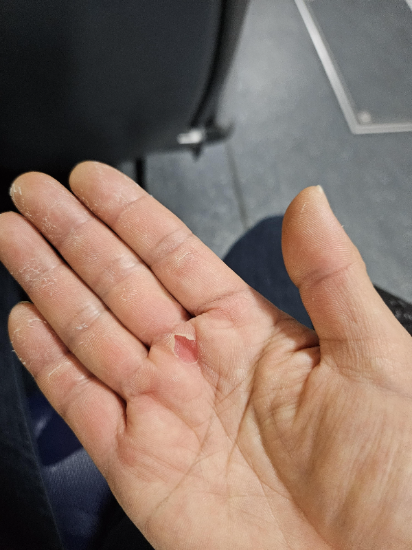 클라이밍 흔적