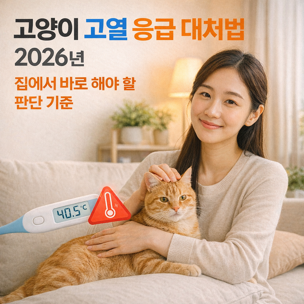 고양이 고열 응급 대처법 2026년 ｜ 집에서 바로 해야 할 판단 기준
