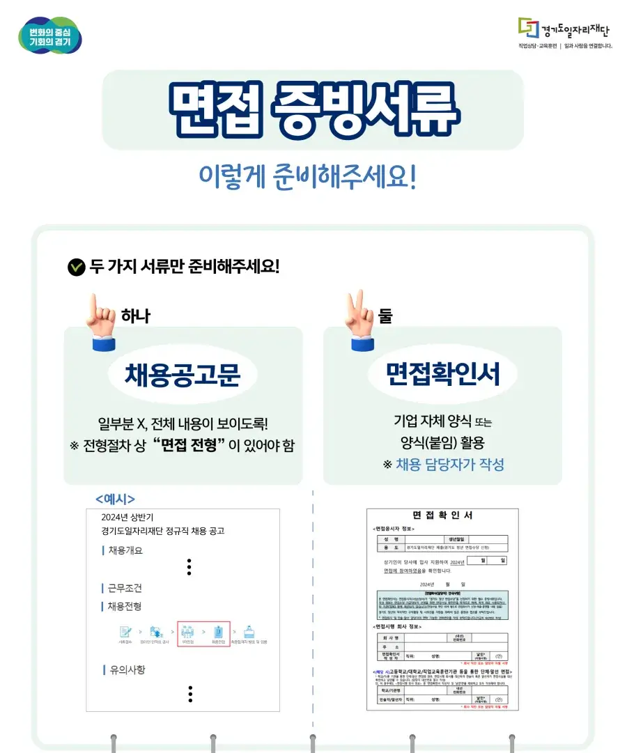 2024 경기도 청년면접수당 자격 신청방법 지원금액 및 지급일