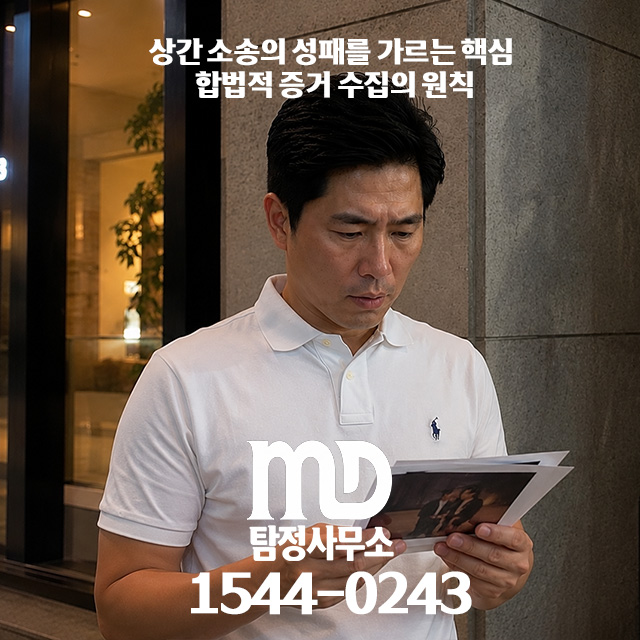 외도 증거 수집중인 의뢰인