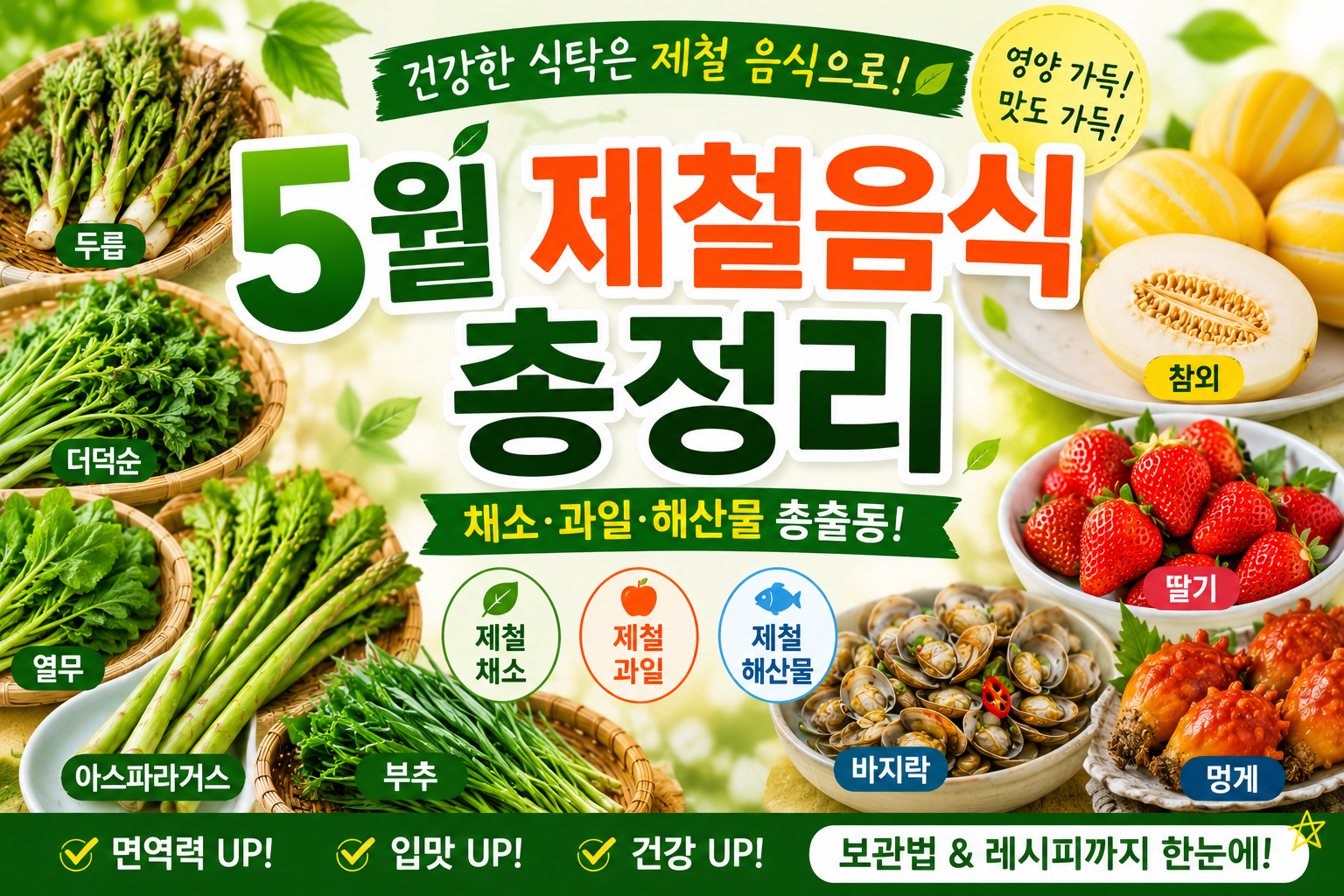 5월 제철음식 총정리