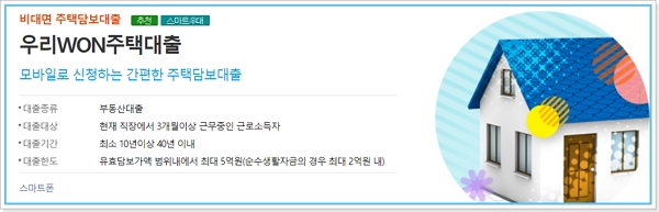 우리은행 주택담보대출(아파트-주담대) 금리, 중도상환수수료