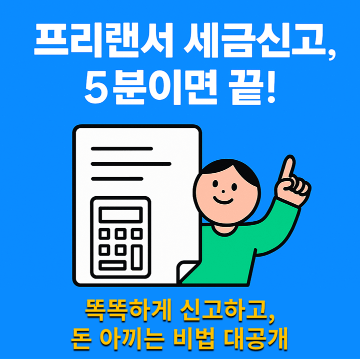 1인 사업자, 프리랜서를 위한 종소세 신고 가이드