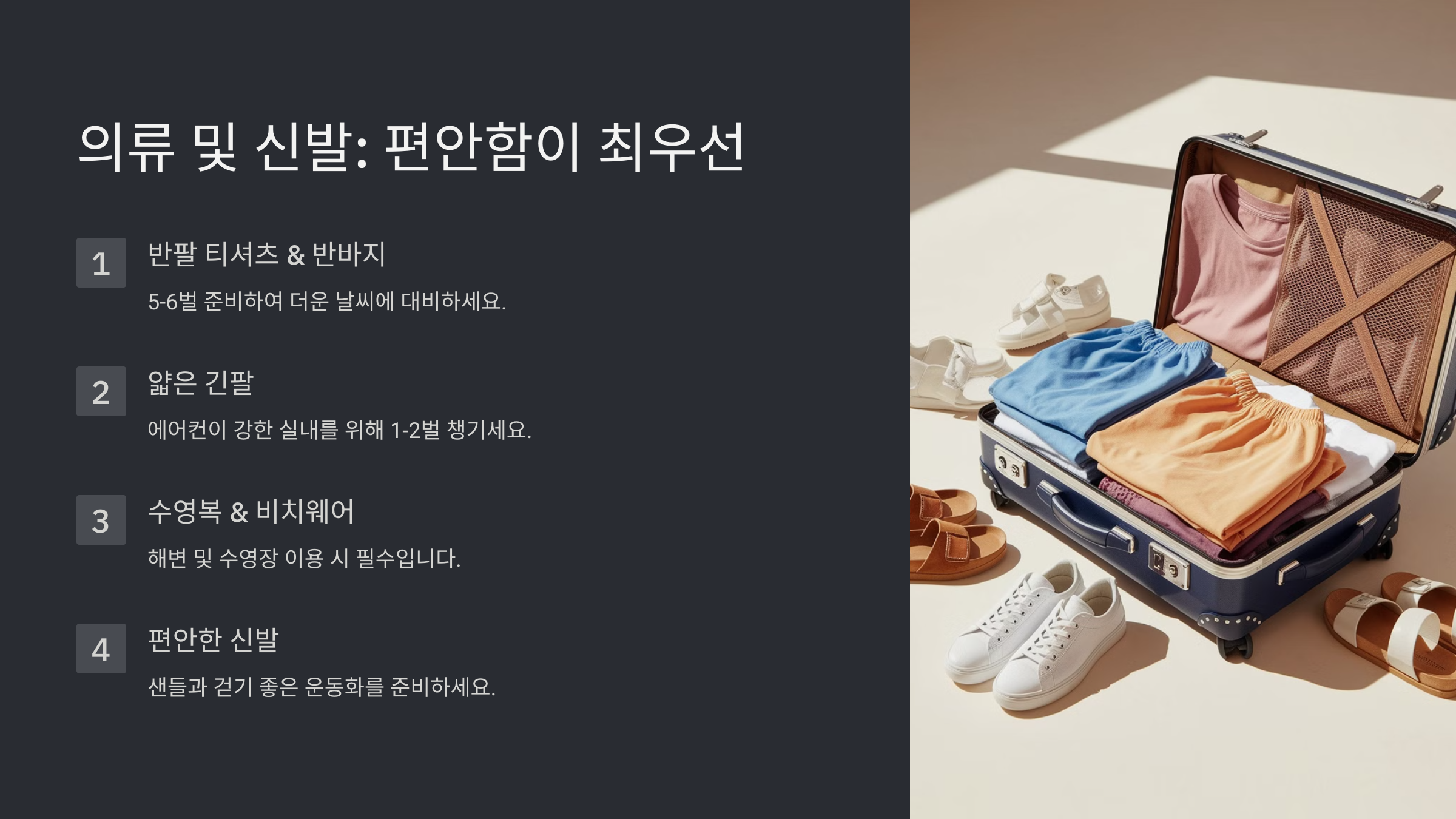 태국 여행 준비물 체크리스트