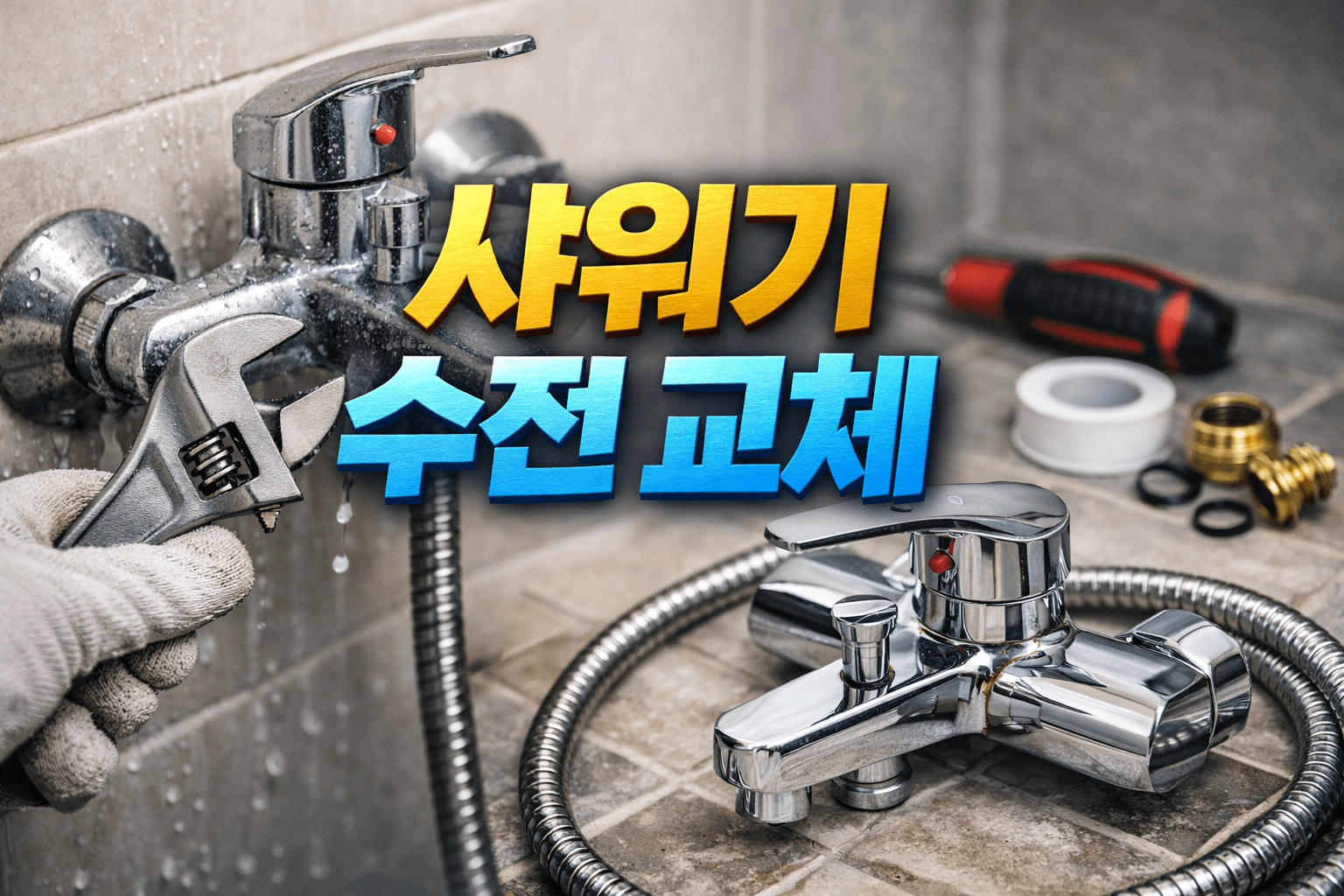 욕실샤워기수전교체 비용부터 셀프 교체 방법, 출장 시공 가격 비교 분석