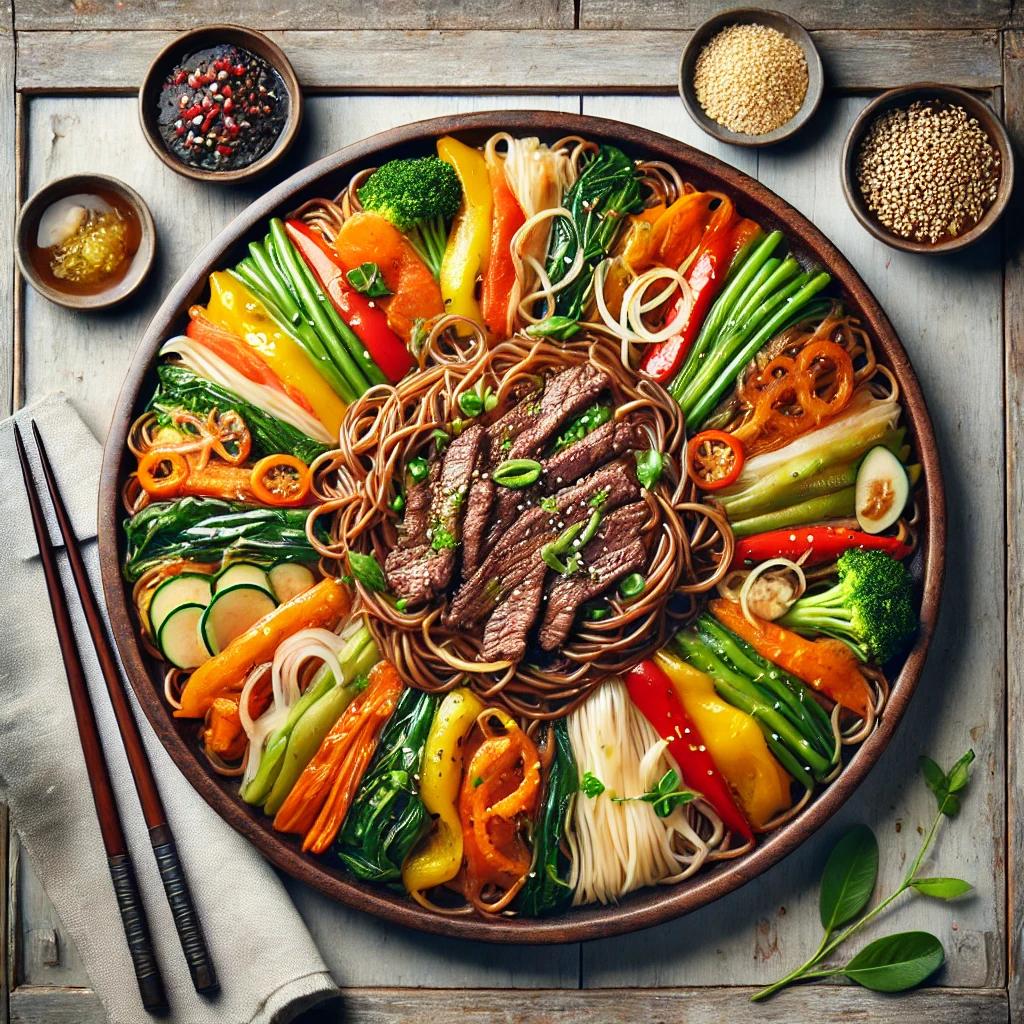 잡채~ 납작당면으로 만들어보세요