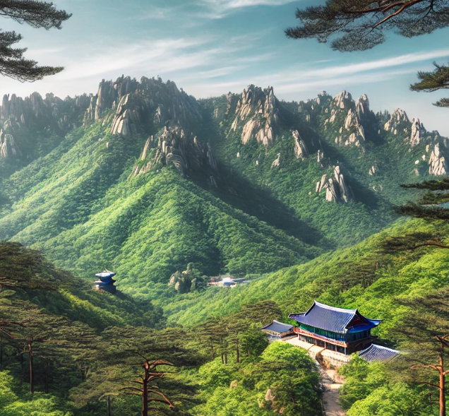 토함산의 자연경관 사진