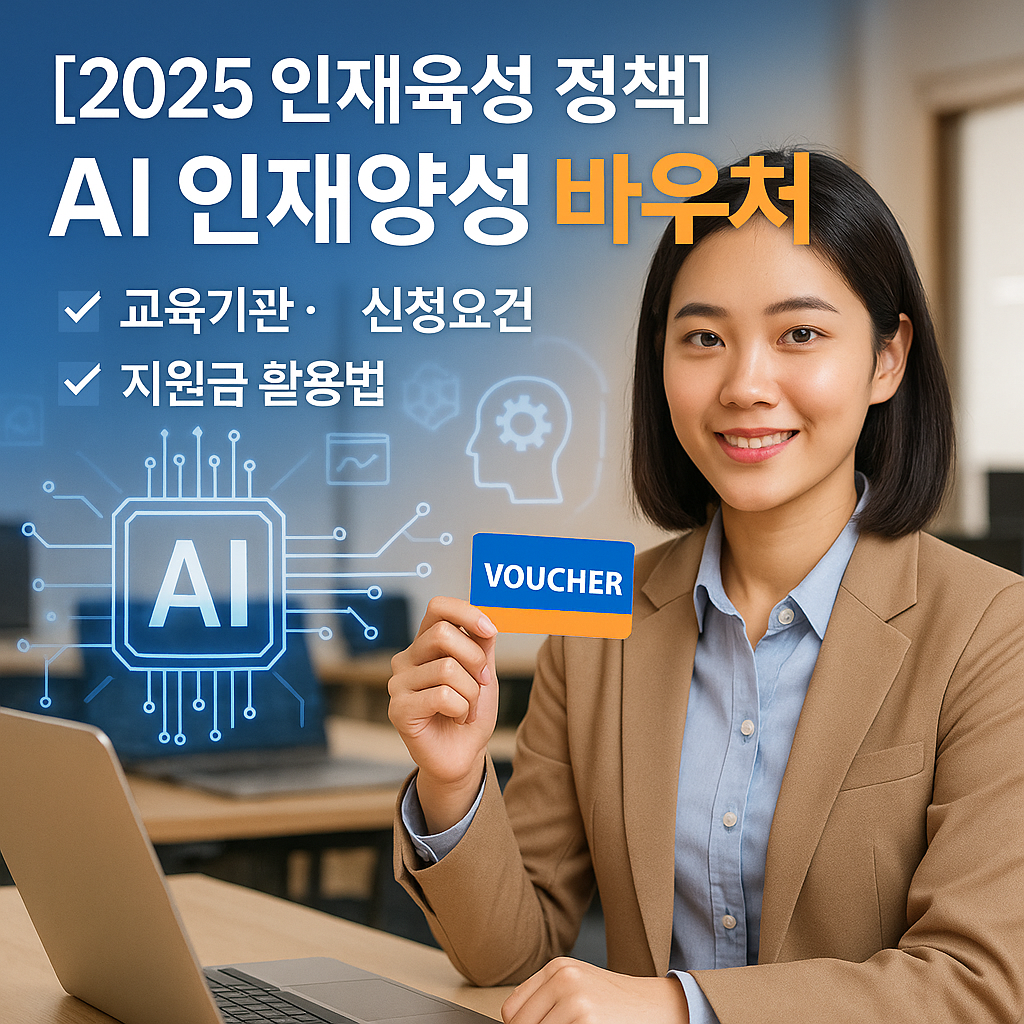 [2025 인재육성 정책] AI 인재양성 바우처 ｜ 교육기관&middot;신청요건&middot;지원금 활용법