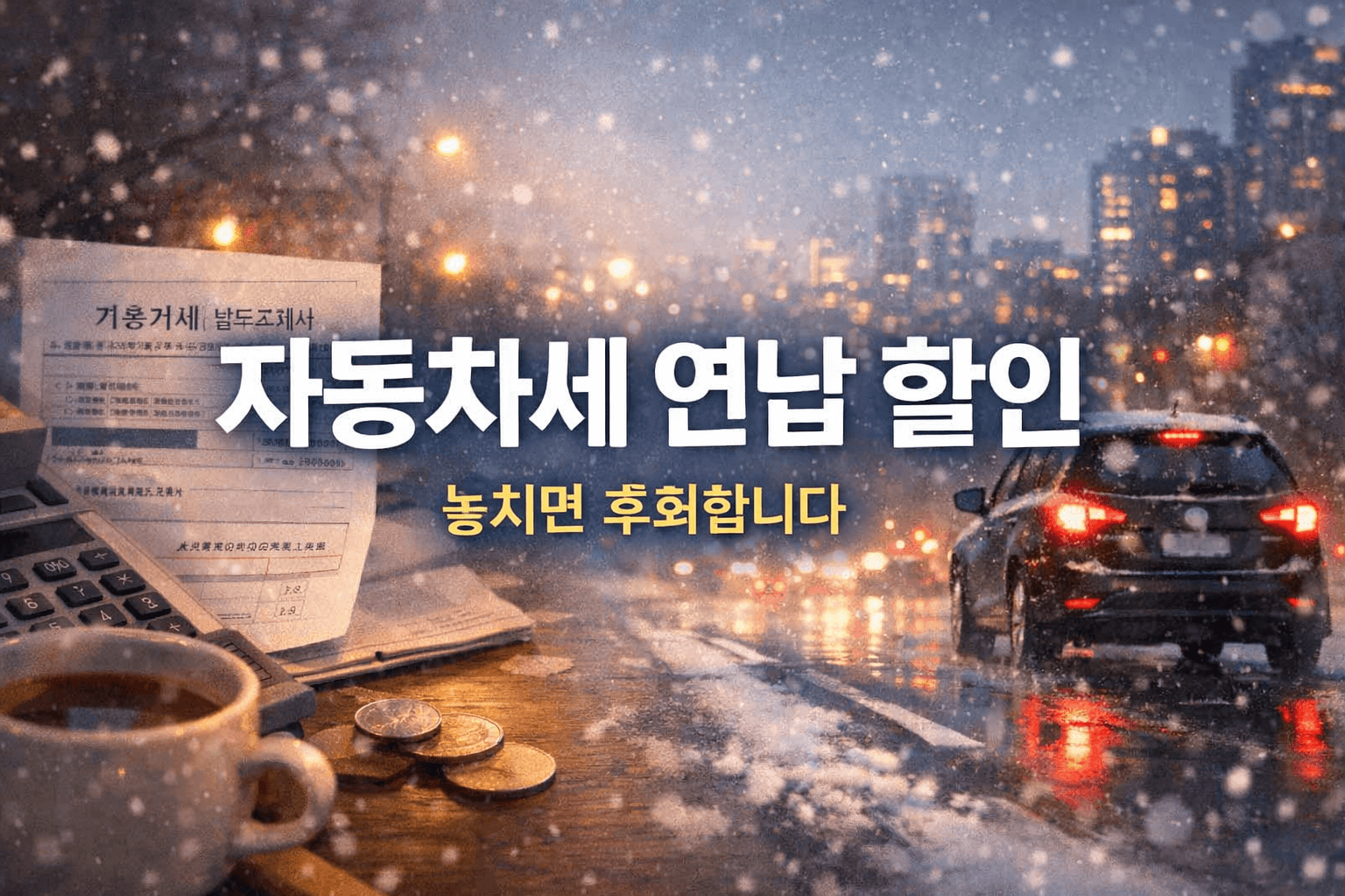 자동차세연납 할인혜택 놓치면 후회하는 이유