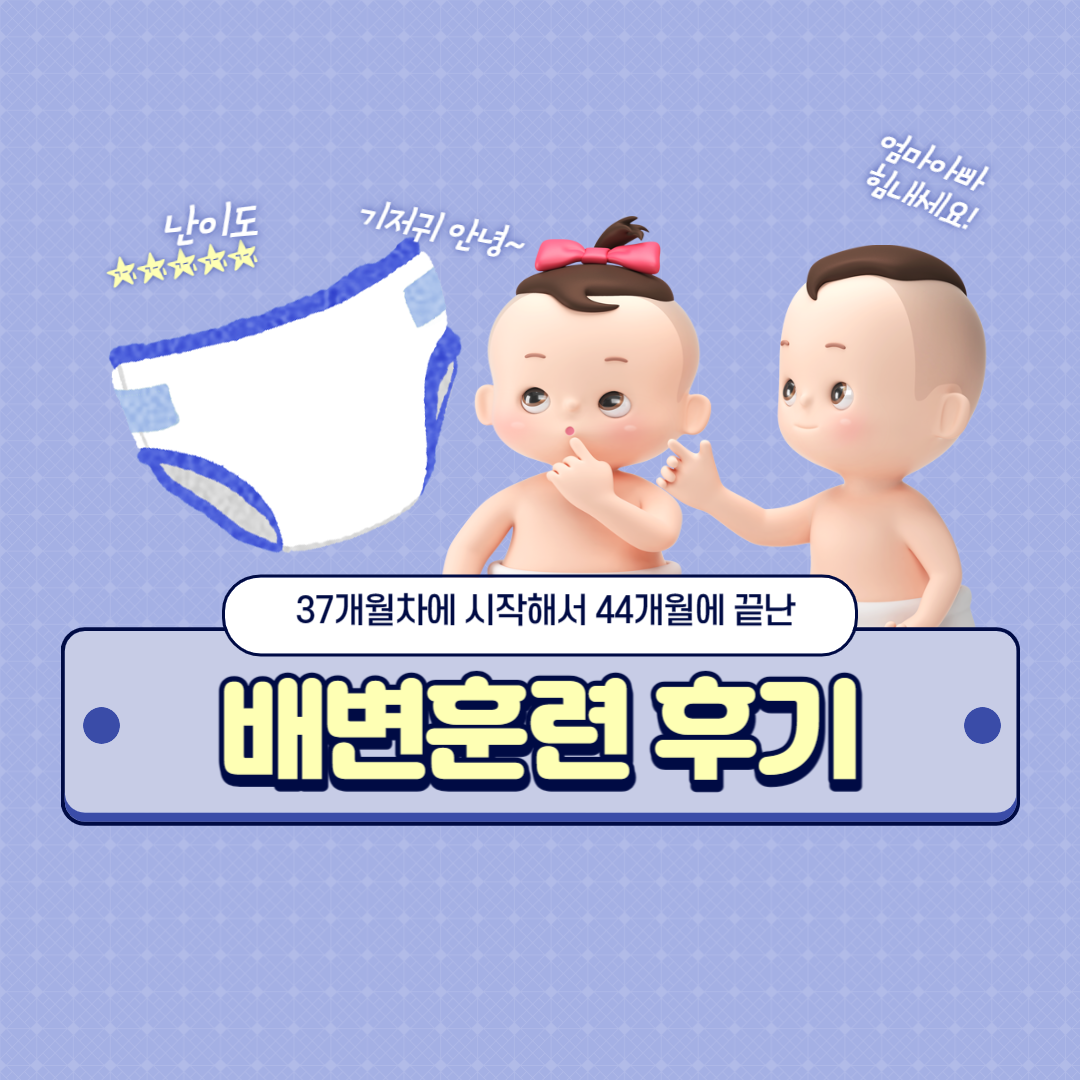 44개월에 끝난 배변훈련