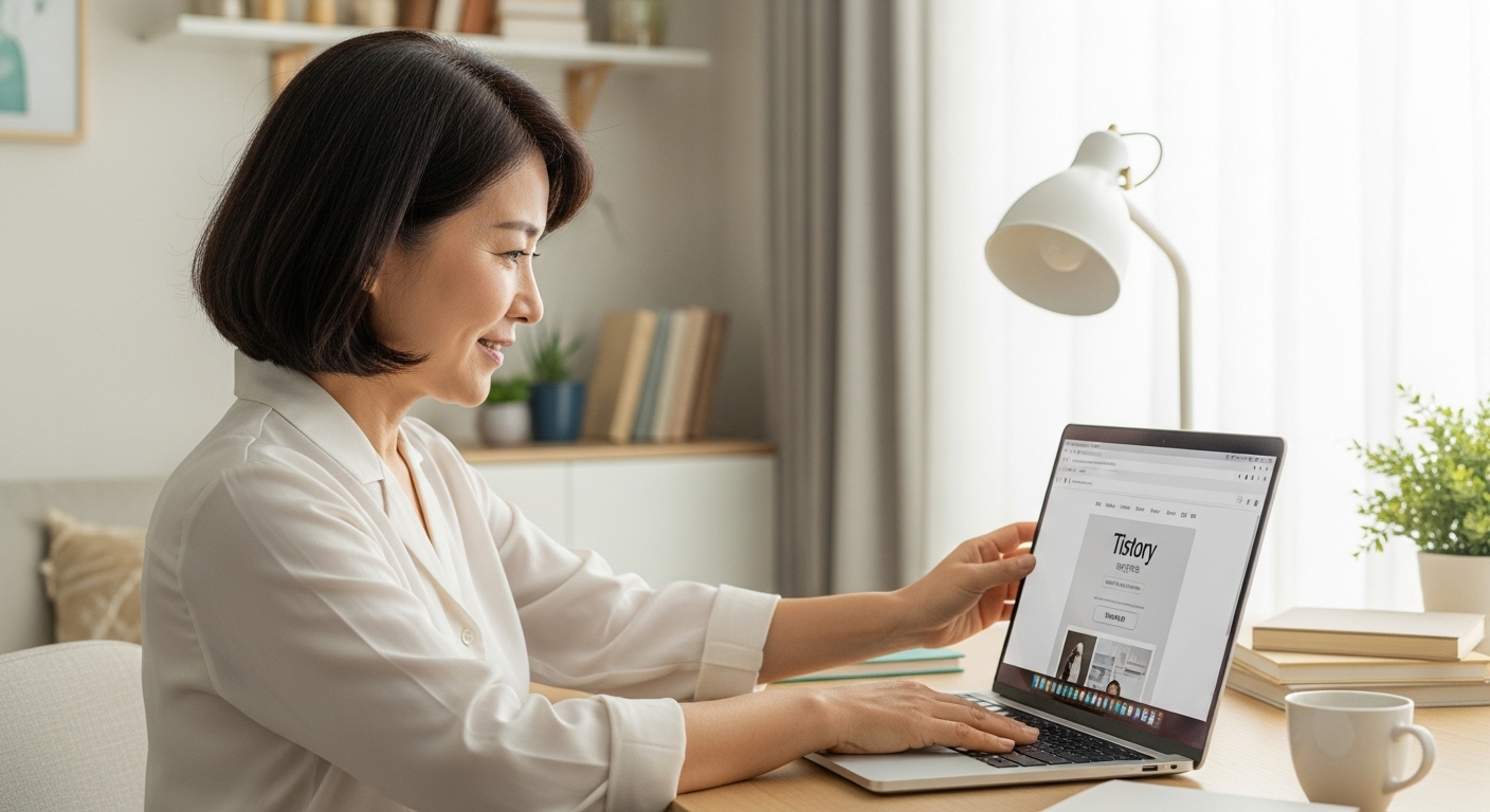 티스토리 블로그 개설 화면