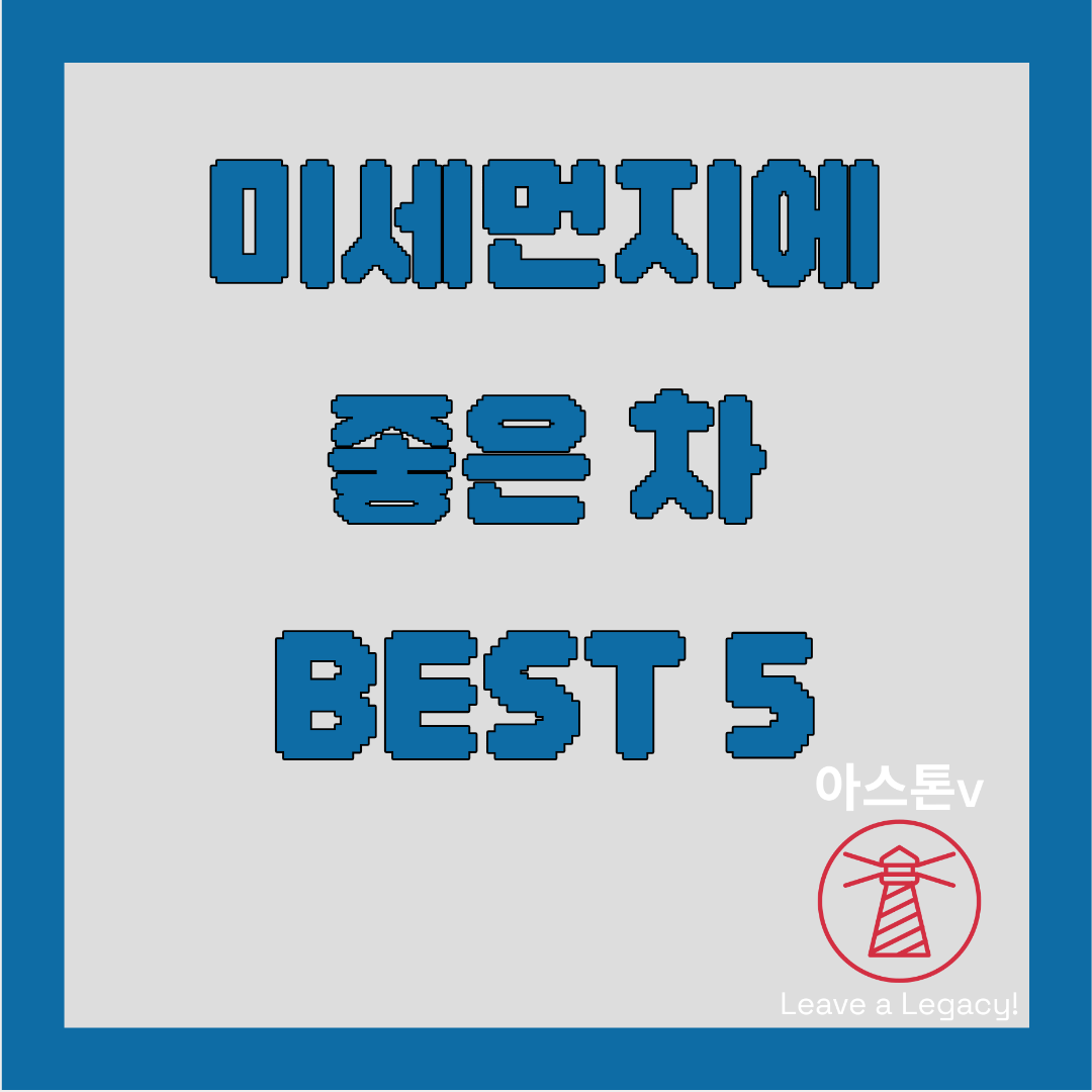 미세먼지에 좋은 차 BEST 5