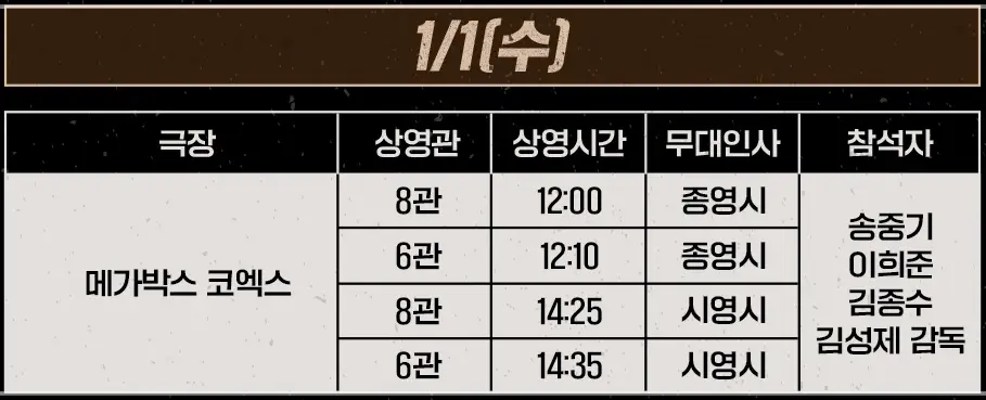 영화-보고타-무대인사-일정-예매하기-출연진