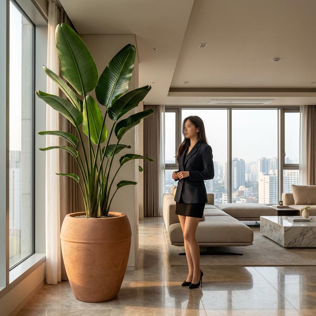 인테리어 소품으로서의 대형 토분 활용법