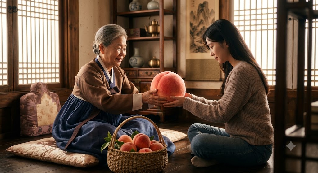 복숭아 받는 꿈