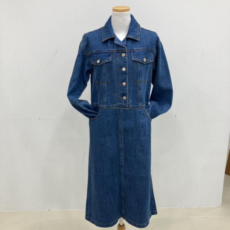 플라스틱아일랜드 청 점프수트 원피스 PM1DO261