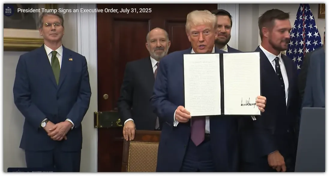 트럼프 상호관세 타결 행정명령 서명