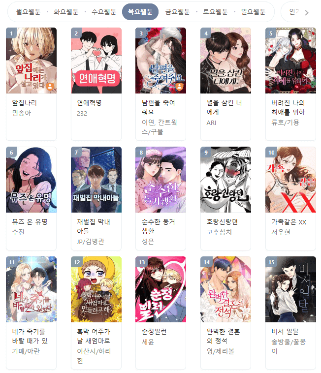 네이버 웹툰 작가 연봉