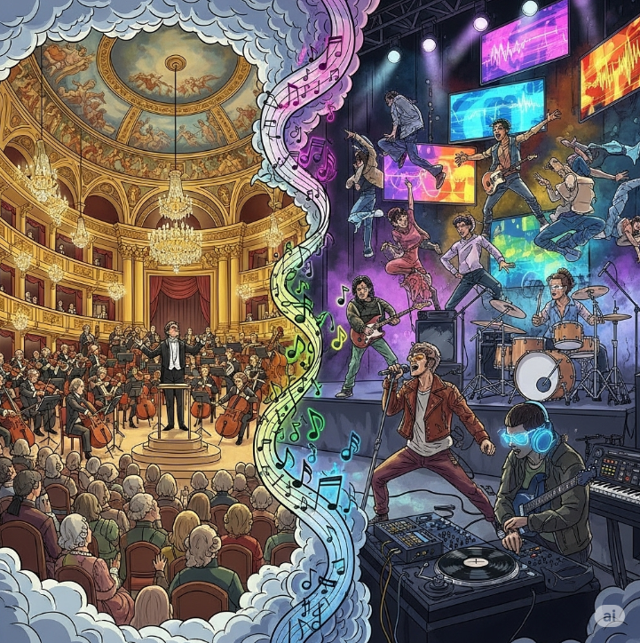 오페라와 뮤지컬의 차이점 관련 그림