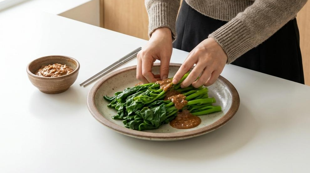 왜 유채나물은 반드시 된장에 무쳐서 먹어야 할까