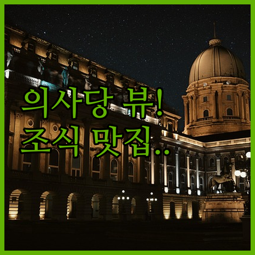 부다페스트 국회의사당 야경 뷰 호텔 ..