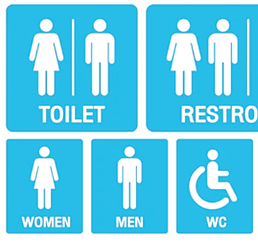 화장실-안내말