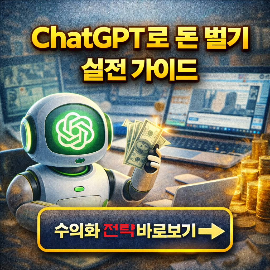 ChatGPT로 돈 벌기|2026 프리랜서 AI 수익화 전략 10가지 실전 가이드