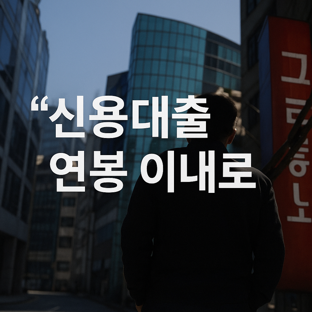“신용대출 연봉 이내로 제한”