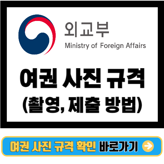 여권 사진 규격 안내