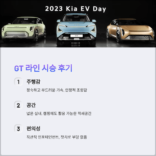 GT 라인 롱레인지 시승기, 첫차로 선택