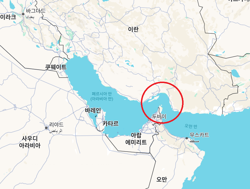 호르무즈 해협 위치