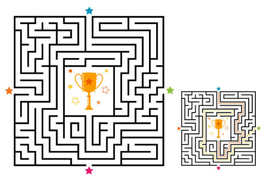 elementary maze game