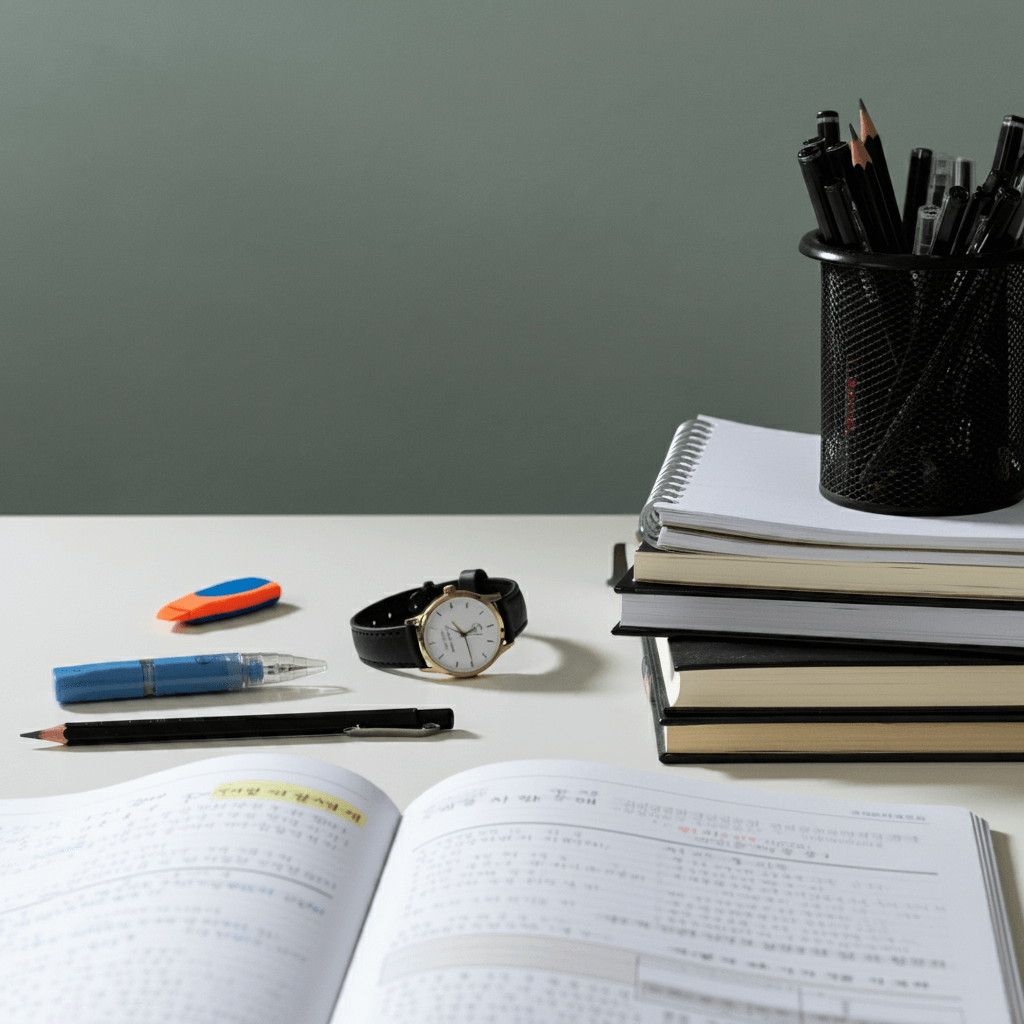 2025학년도 대학수학능력시험 수험생 유의사항 예비소집일 시험 당일 준비물 허용된 물품 반입 금지 물품 부정행위 방지 시험 종료 후 절차 시험 체크리스트 시험 시간표