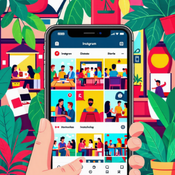 인스타리포스트기능관련된그림