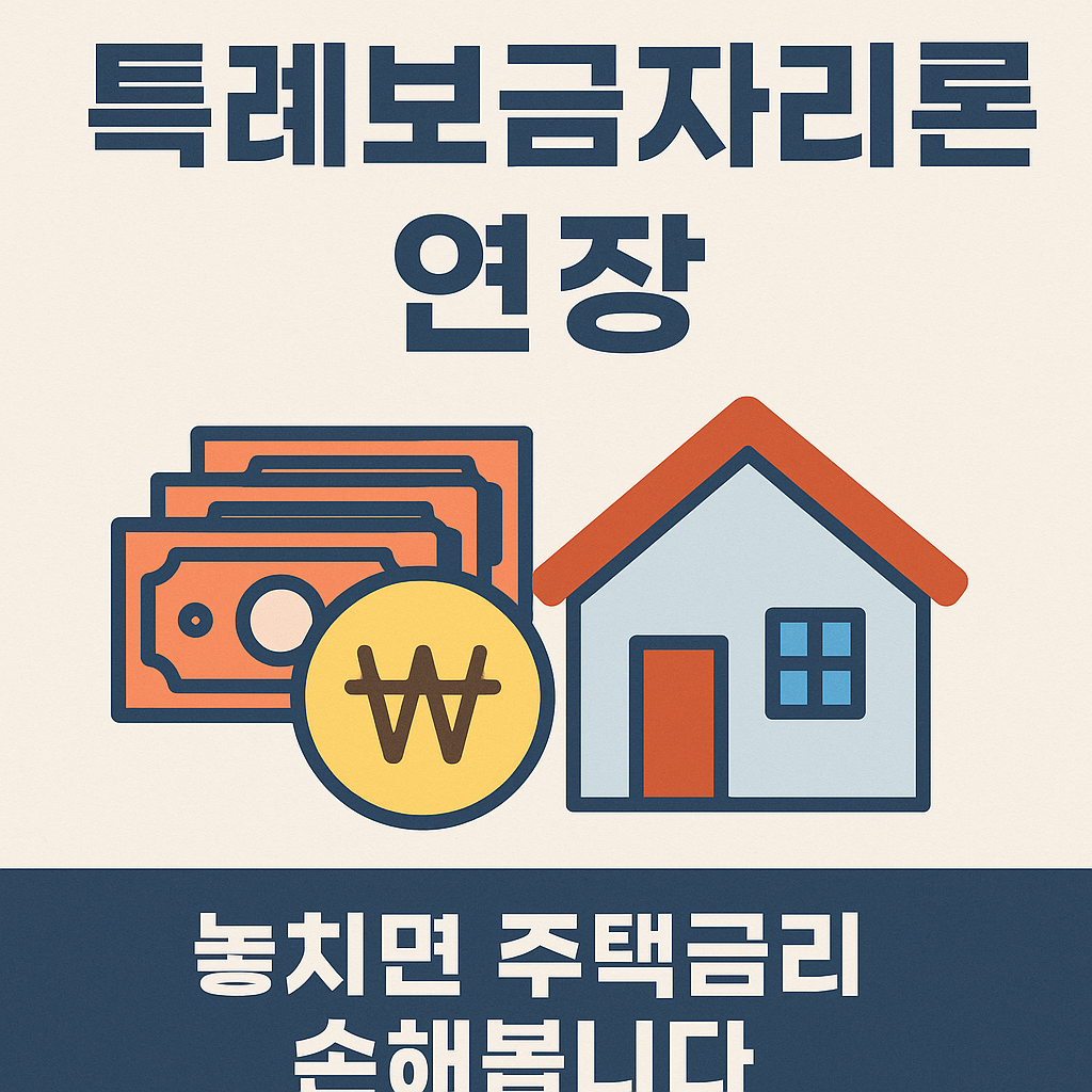 2025 특례보금자리론 연장, 놓치면 주택금리 손해봅니다