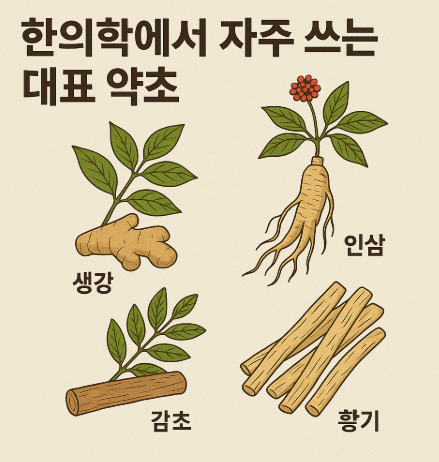 한의학에서 자주 쓰는 대표 약초