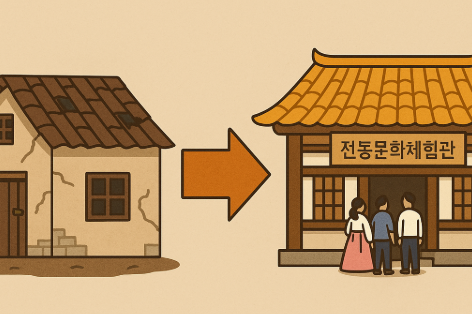 빈집을 전통문화체험관으로 개조하는 과정