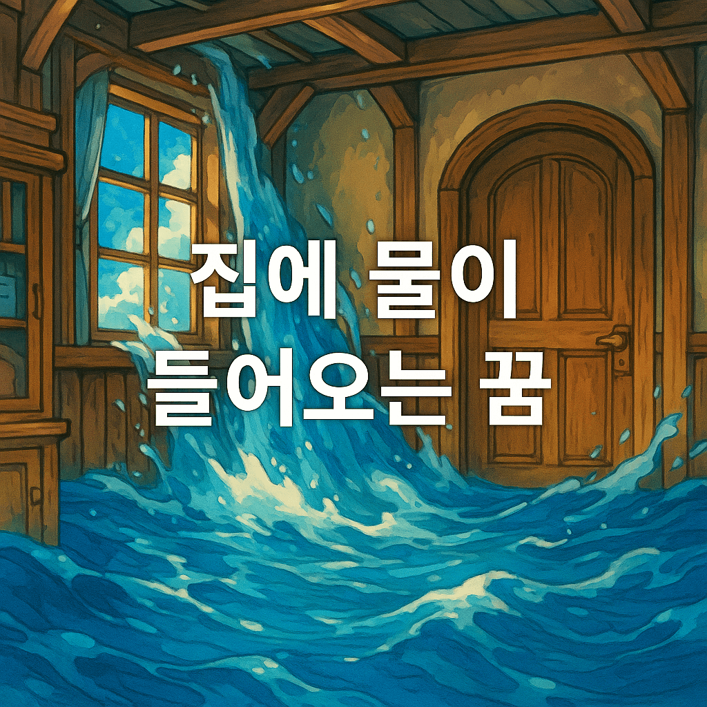 집에 물이 들어오는 꿈