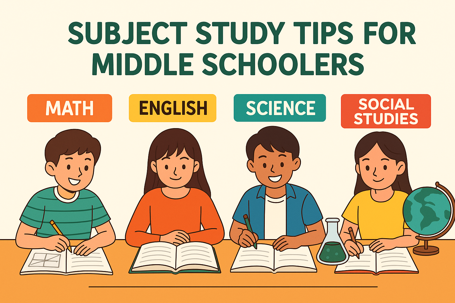 중학생을 위한 과목별 공부 방법 정리