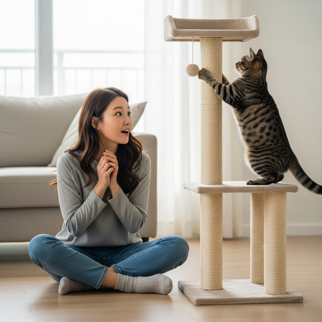 고양이 캣타워, 왜 이렇게 다들 사는지?