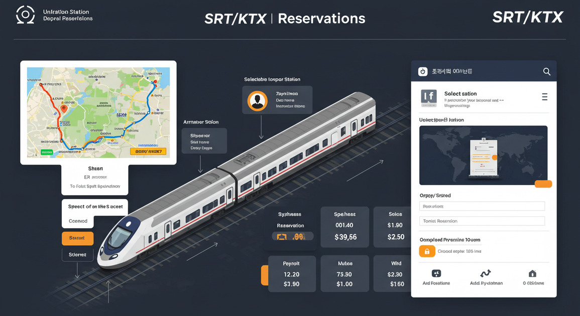 KTX&middot;SRT 기차표 이미지