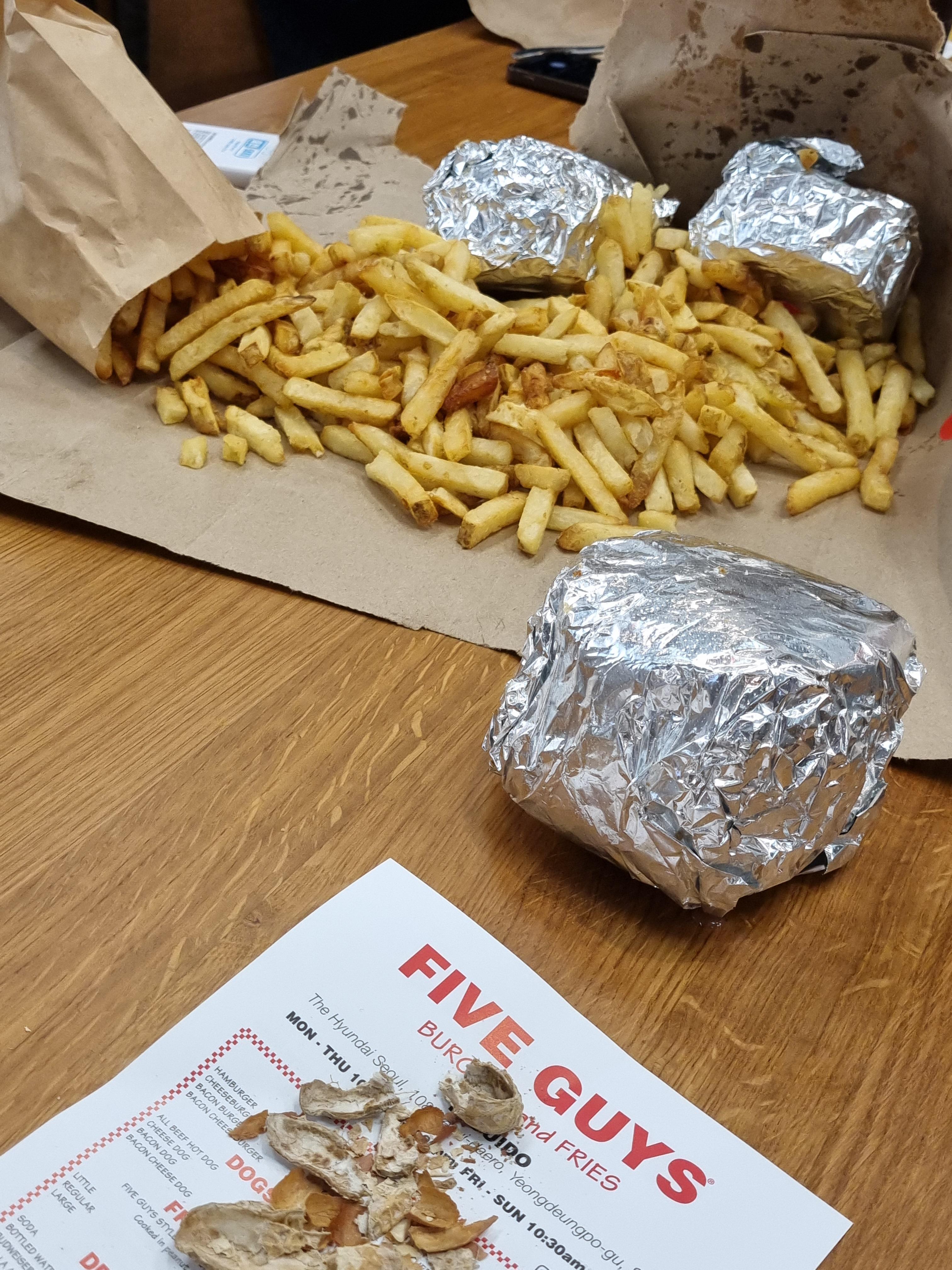 파이브가이즈 라지감자튀김