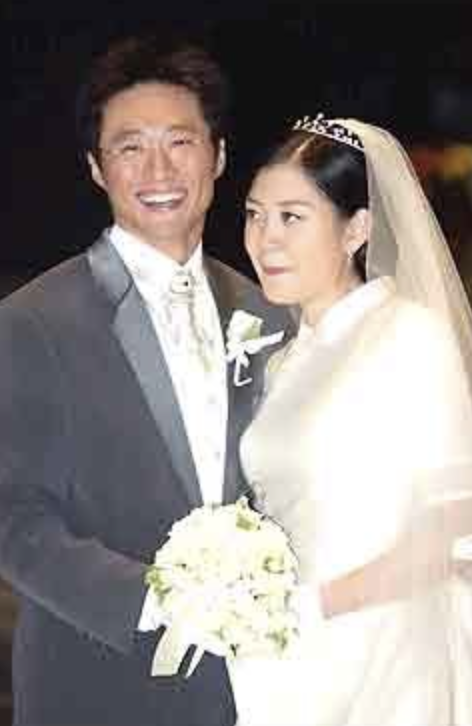 배우 박신양 부인 백혜진 결혼 모습
