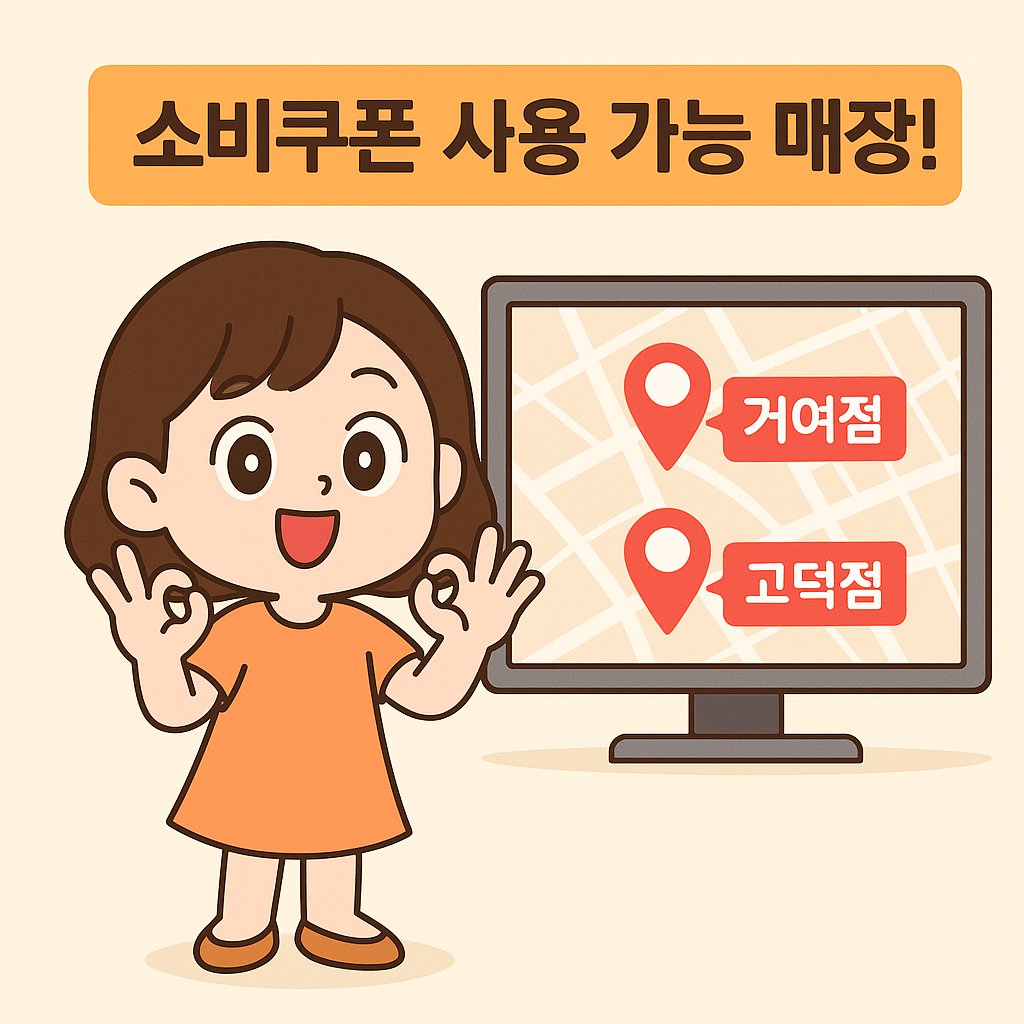 헤롱이 소비쿠폰 사용 가능 매장 이미지