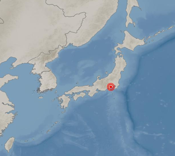 가나가와현 5.3 지진 위치