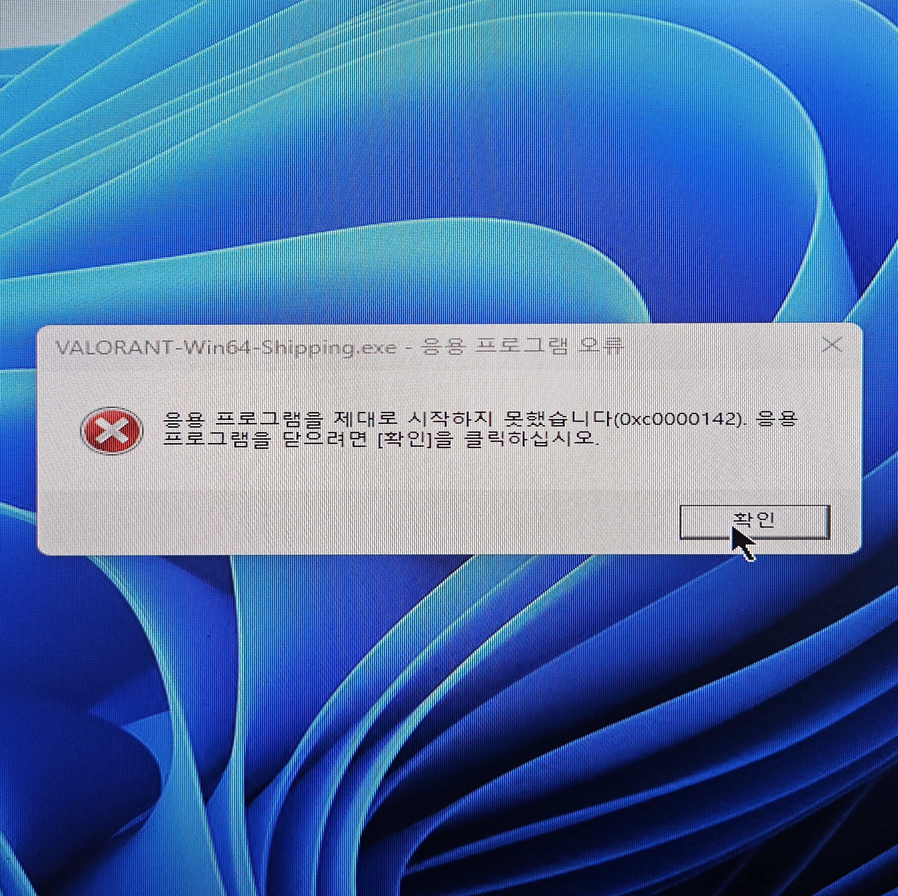 VANLORANT-Win64-Shipping.exe 응용프로그램 오류