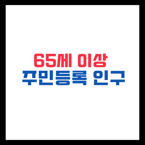 65세 이상 주민등록인구