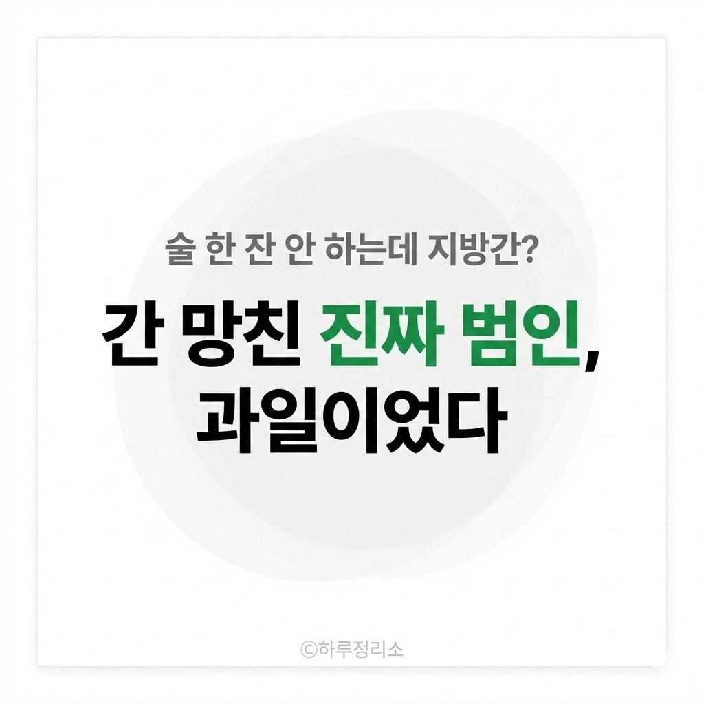 나는 술도 안 마시는데 지방간 탄수화물과 과일이 간을 망치는 이유