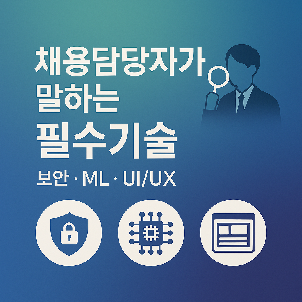 ✅ 채용담당자가 말하는 필수기술 (보안, ML, UI/UX)